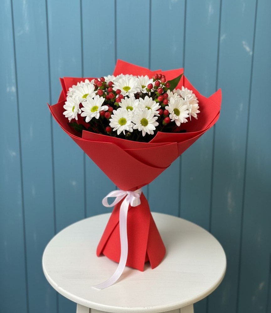 Букет цветов из: Хризантемы в Усть-Лабинске