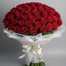 Букет 101 Красная роза Блэк Мэджик в Усть-Лабинске