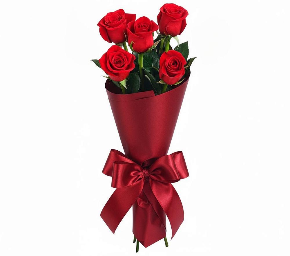 Букет 5 Красных роз Эдлесс Лав в Усть-Лабинске