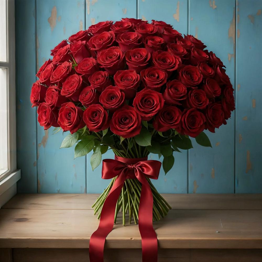 Букет Красные розы Блэк Меджик в Усть-Лабинске