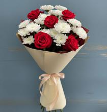 Букет цветов из:  Розы и Хризантемы в Усть-Лабинске