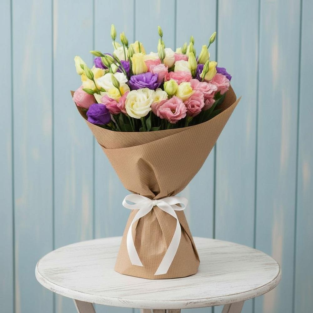 Букет цветов из: Лизиантусы в Усть-Лабинске