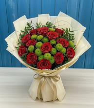 Букет цветов из:  Розы и Хризантемы в Усть-Лабинске